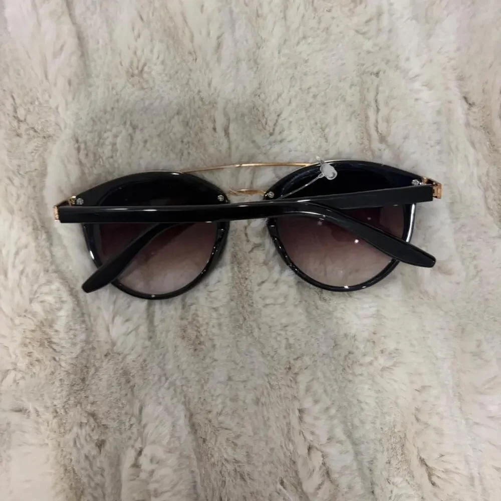Barton Perreira Dalziel Black Gold Oversized Round Sunglasses 50-23-140